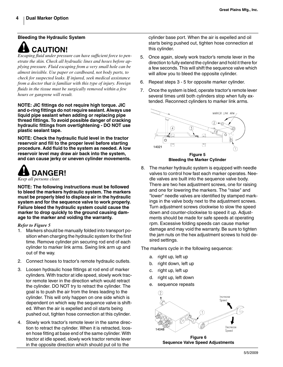 Caution, Danger | Great Plains 148-152P Assembly Instructions User Manual | Page 4 / 7