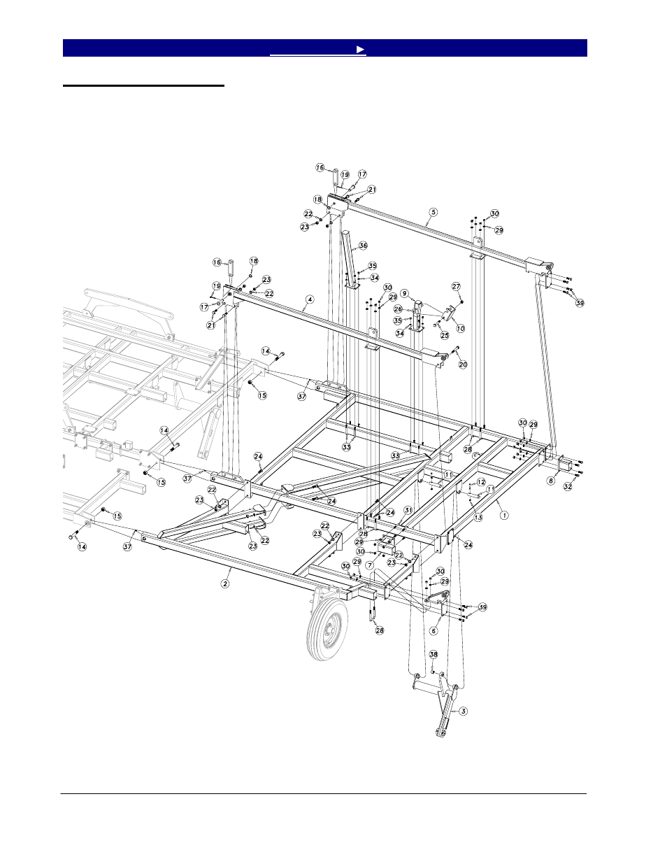 Inside wing assembly, Inside wing assembly -7 | Great Plains 7560 Series VII Field Cultivator-Rigid Hitch Parts Manual User Manual | Page 12 / 77