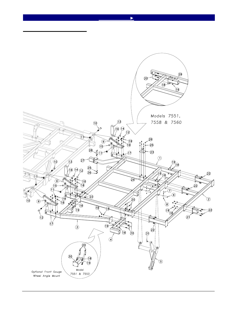 Outside wing assembly, Outside wing assembly -9 | Great Plains 7560 Series VII Field Cultivator-Rigid Hitch Parts Manual User Manual | Page 14 / 77