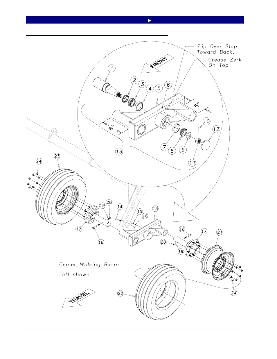 Inside wing walking beam assembly, S/n 1425cc+) -3 | Great Plains 7560 Series VII Field Cultivator-Rigid Hitch Parts Manual User Manual | Page 18 / 77