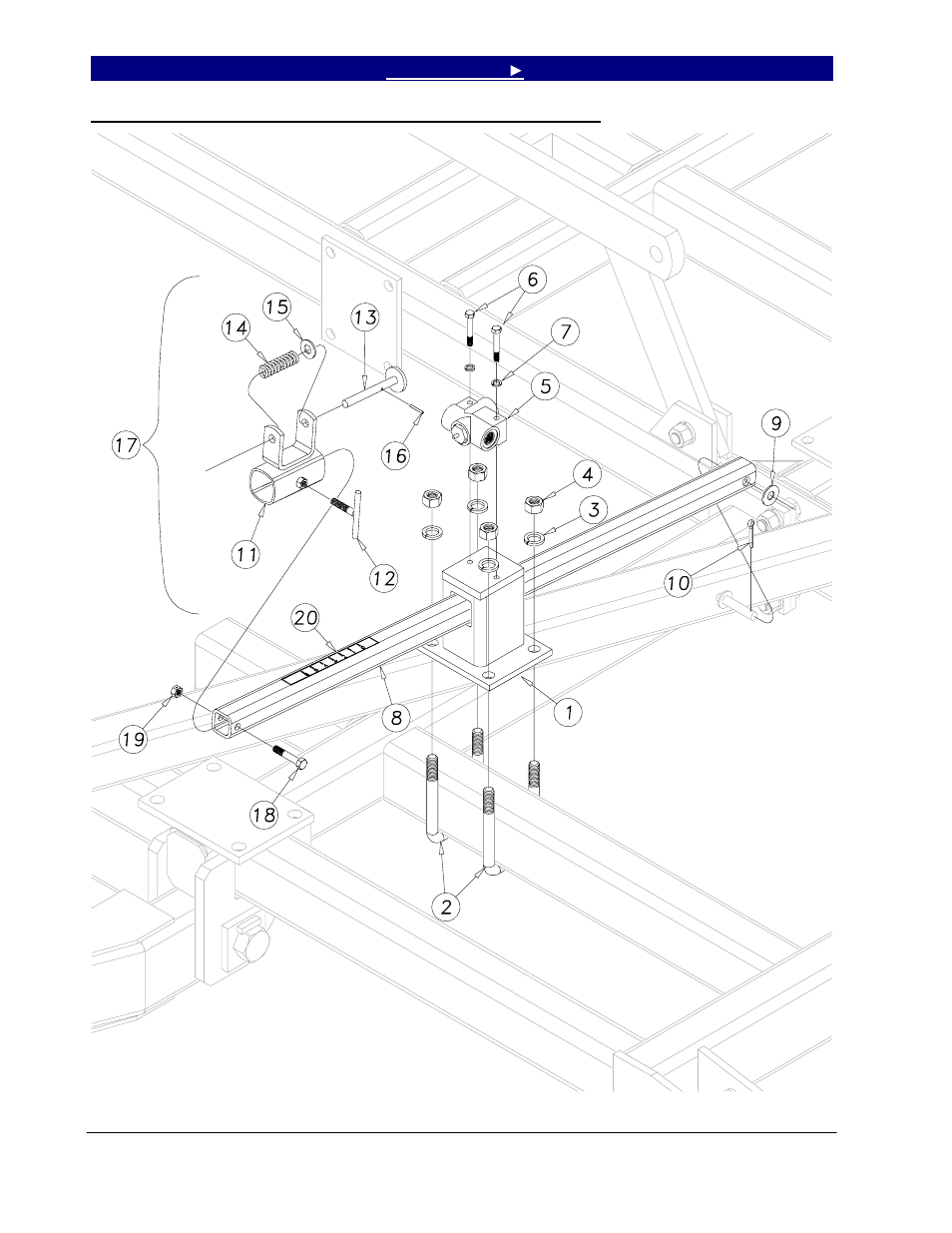 Section 4: hydraulics, Hydraulic depth control assembly (s/n 1225cc-), Section 4 hydraulics -1 | Hydraulic depth control assembly (s/n 1225cc-) -1 | Great Plains 7560 Series VII Field Cultivator-Rigid Hitch Parts Manual User Manual | Page 30 / 77