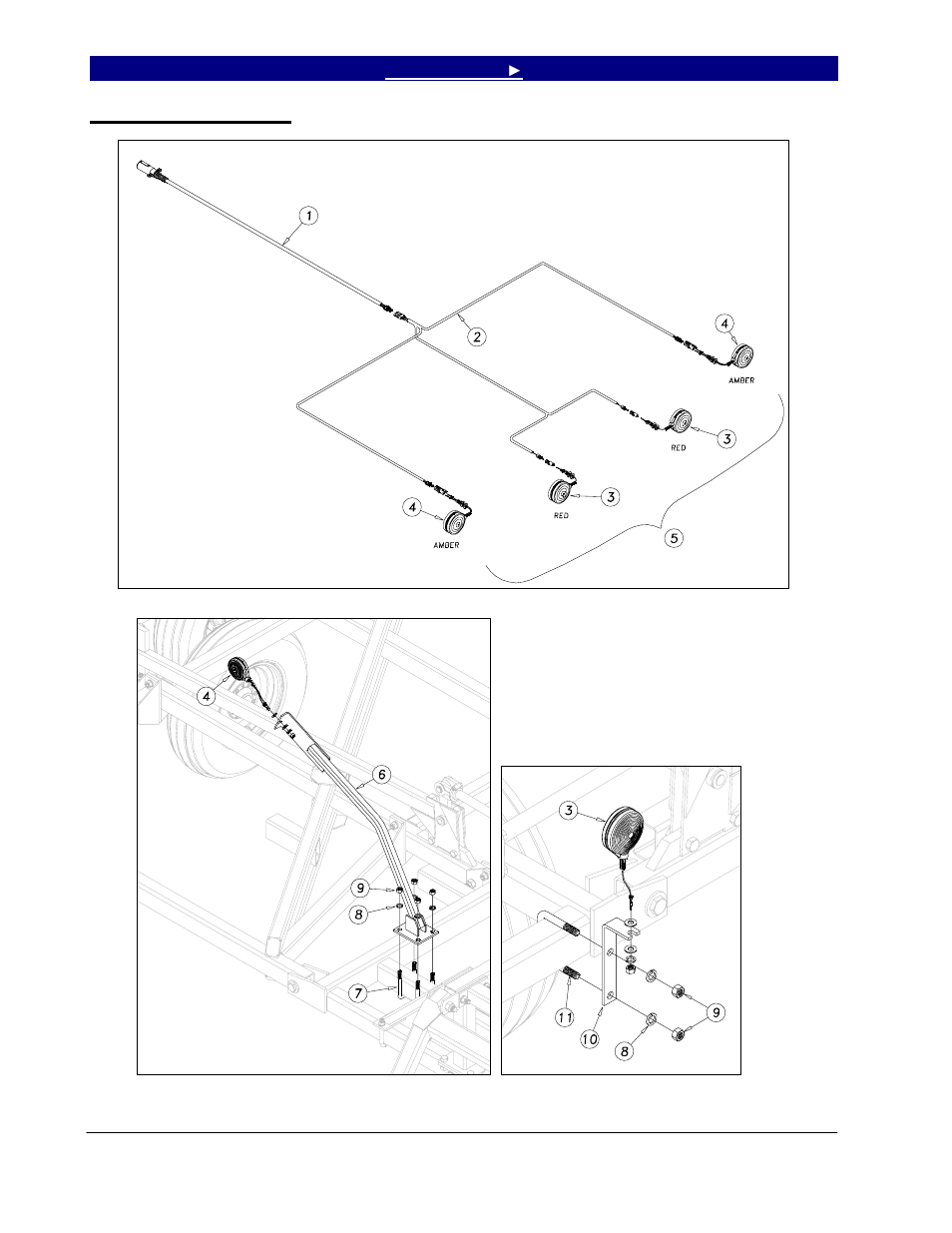 Safety light details, Safety light details -3 | Great Plains 7560 Series VII Field Cultivator-Rigid Hitch Parts Manual User Manual | Page 46 / 77