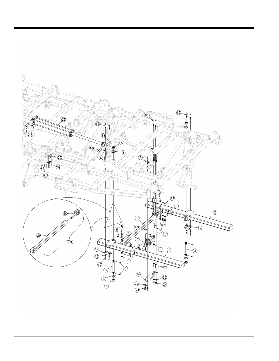 Wing gang bar & fold assembly 1800-2400 | Great Plains 3000TM Parts Manual User Manual | Page 22 / 108