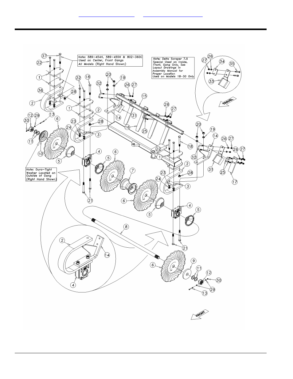 Section 5: gangs, Turbo gang assembly (s/n gp-c3157h+) | Great Plains 3000TM Parts Manual User Manual | Page 72 / 108