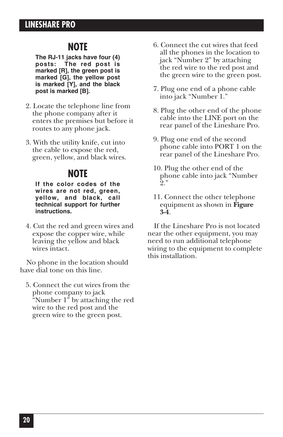 Lineshare pro | Black Box FX150A User Manual | Page 19 / 51