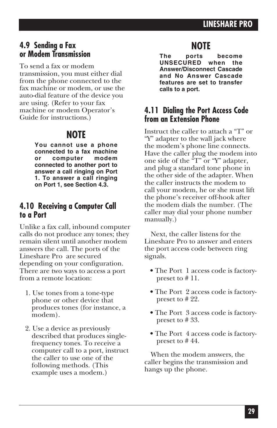 Black Box FX150A User Manual | Page 28 / 51