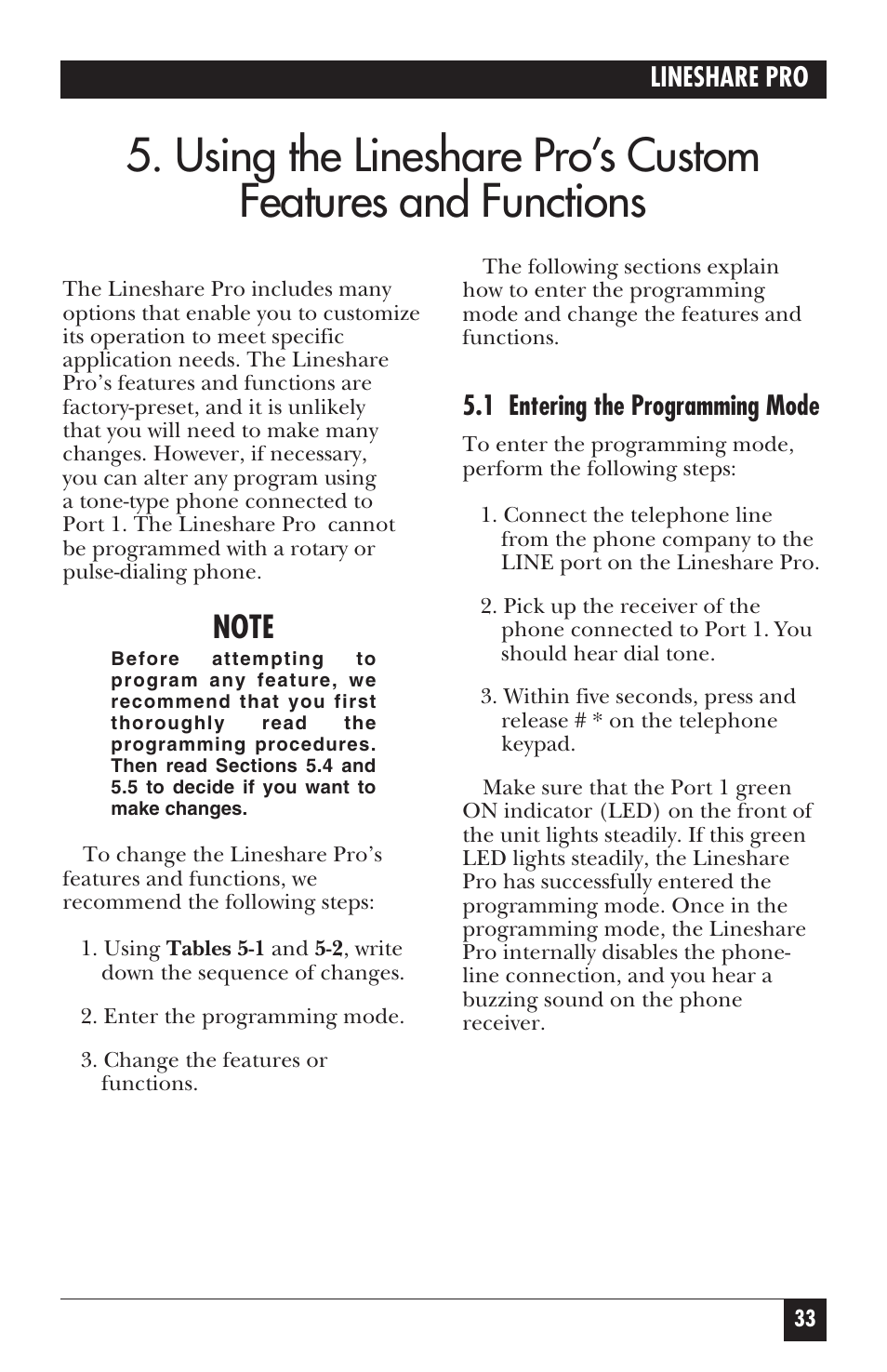 Black Box FX150A User Manual | Page 32 / 51