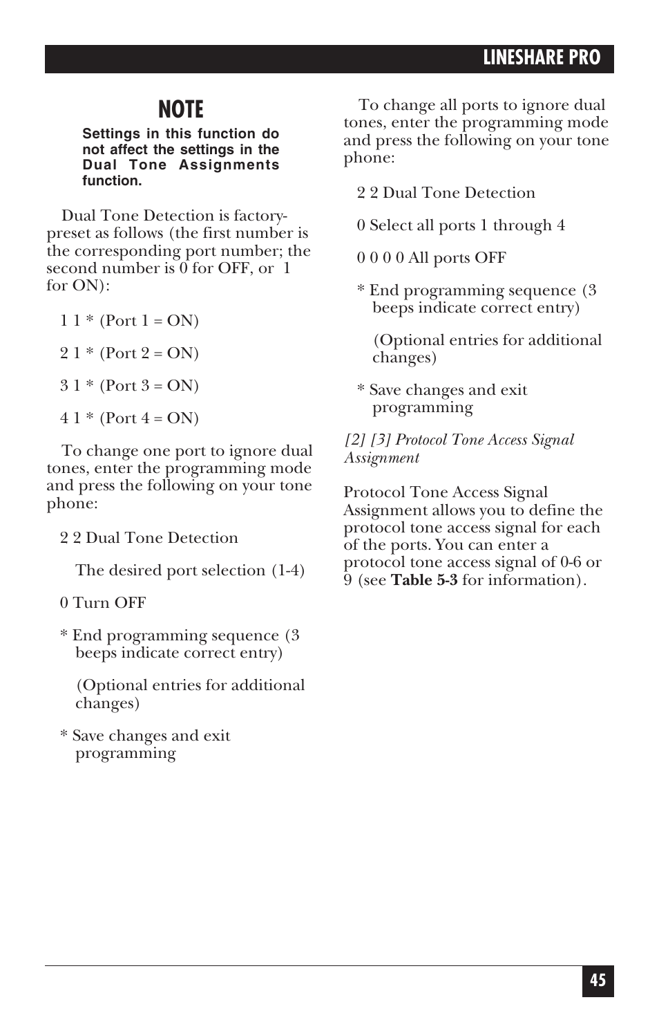 Lineshare pro | Black Box FX150A User Manual | Page 44 / 51