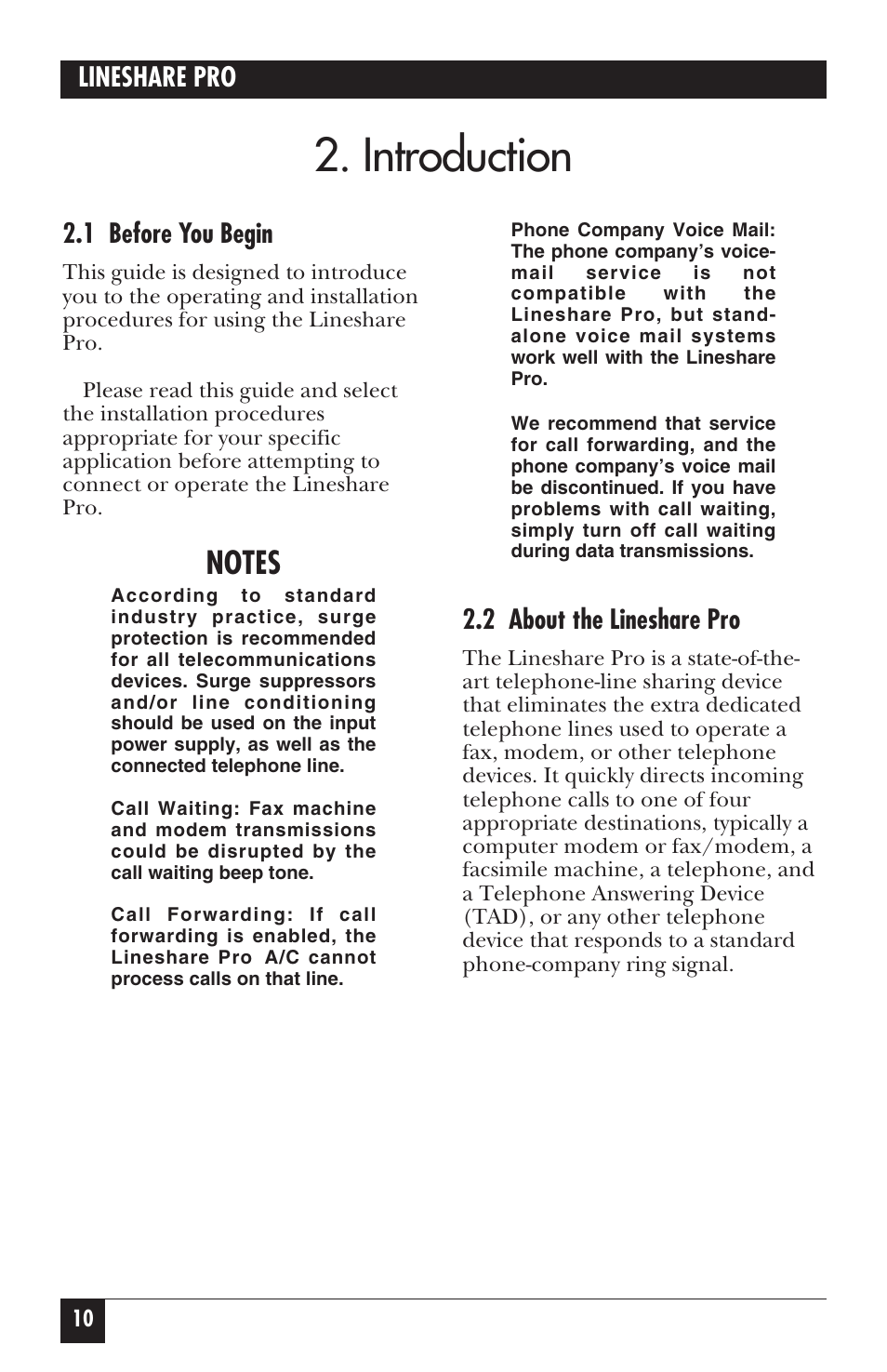 Introduction | Black Box FX150A User Manual | Page 9 / 51