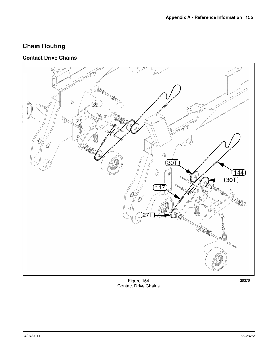 Chain routing, Contact drive chains | Great Plains NTA3007HD Operator Manual User Manual | Page 159 / 180