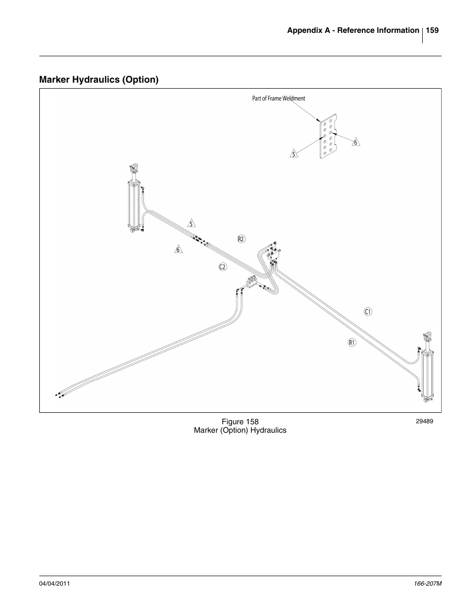 Marker hydraulics (option) | Great Plains NTA3007HD Operator Manual User Manual | Page 163 / 180