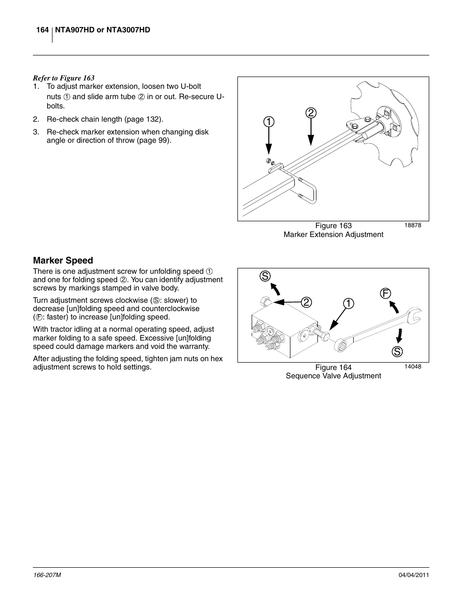 Marker speed, 12 f s s | Great Plains NTA3007HD Operator Manual User Manual | Page 168 / 180