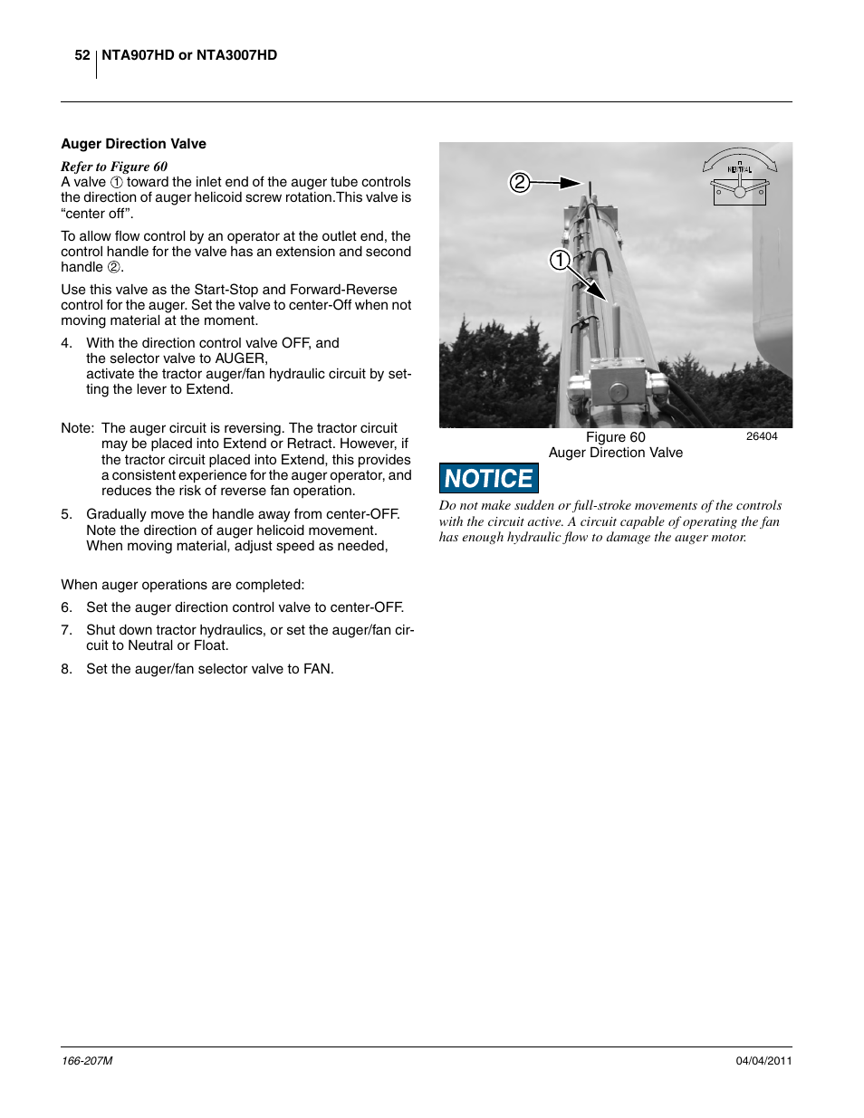 Auger direction valve | Great Plains NTA3007HD Operator Manual User Manual | Page 56 / 180