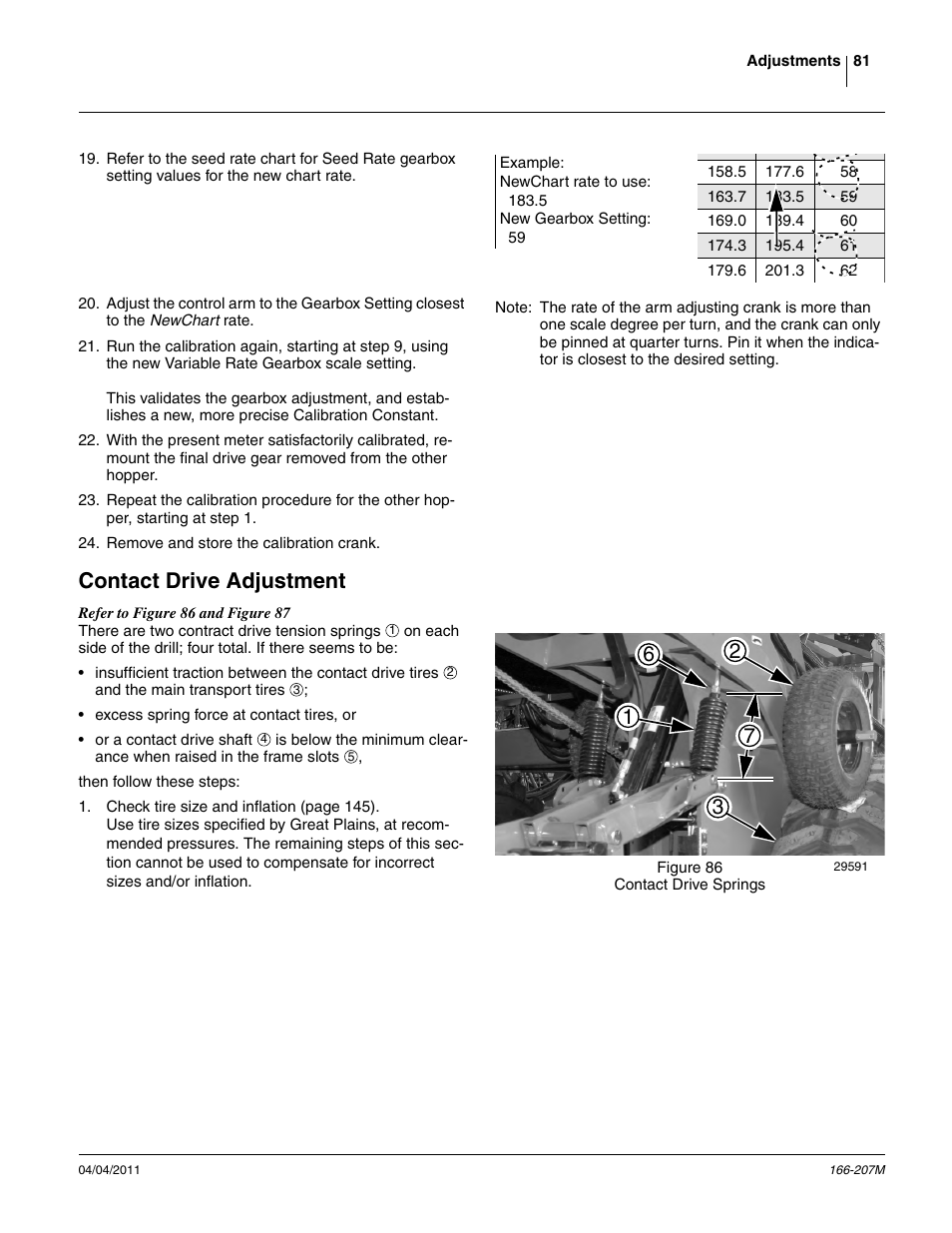 Contact drive adjustment | Great Plains NTA3007HD Operator Manual User Manual | Page 85 / 180