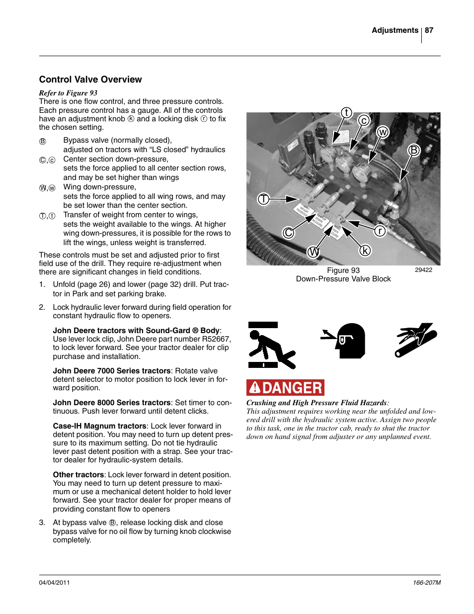 Control valve overview | Great Plains NTA3007HD Operator Manual User Manual | Page 91 / 180