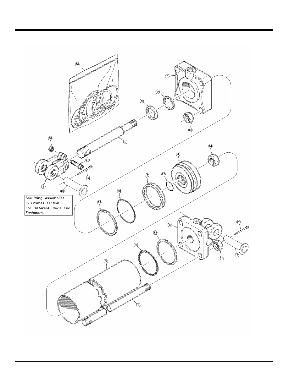 Hydraulic cylinder (810-876c 4.50x24x2 rod) | Great Plains SS2000 Parts Manual User Manual | Page 28 / 56