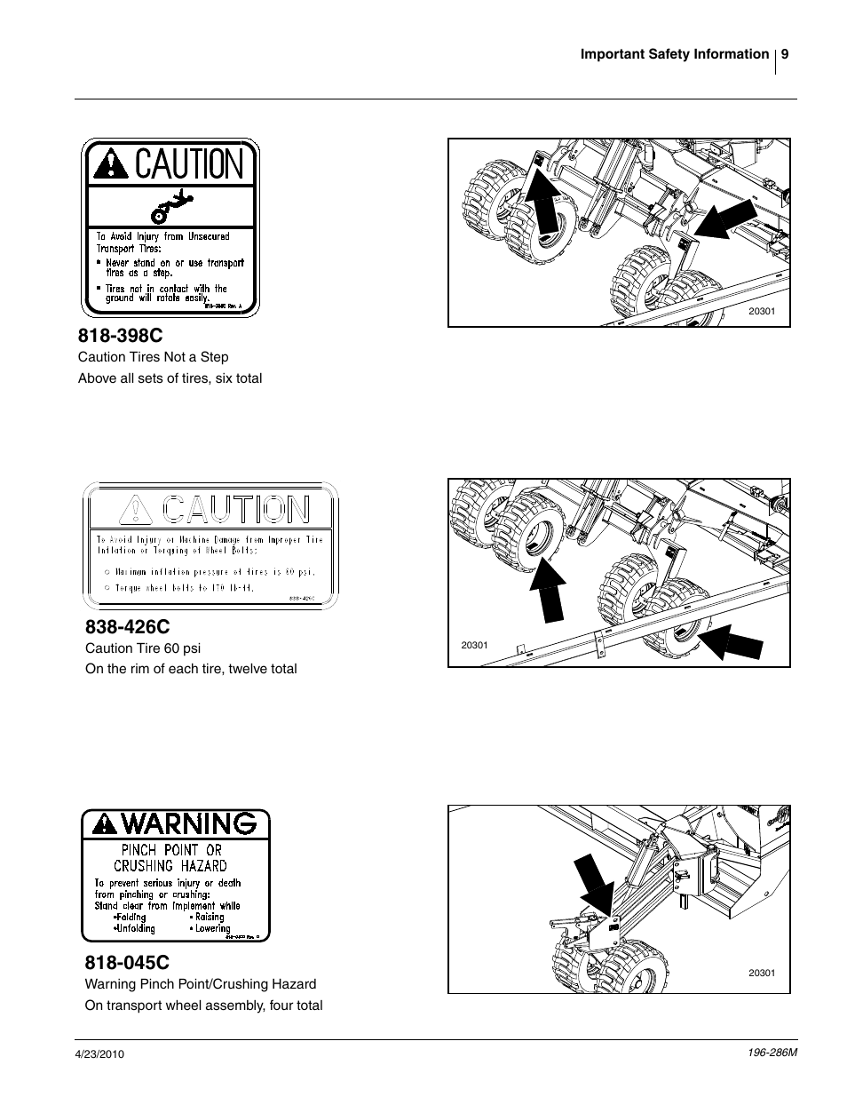 398c, 426c, 045c | Great Plains 3N-4025P Operator Manual User Manual | Page 11 / 134