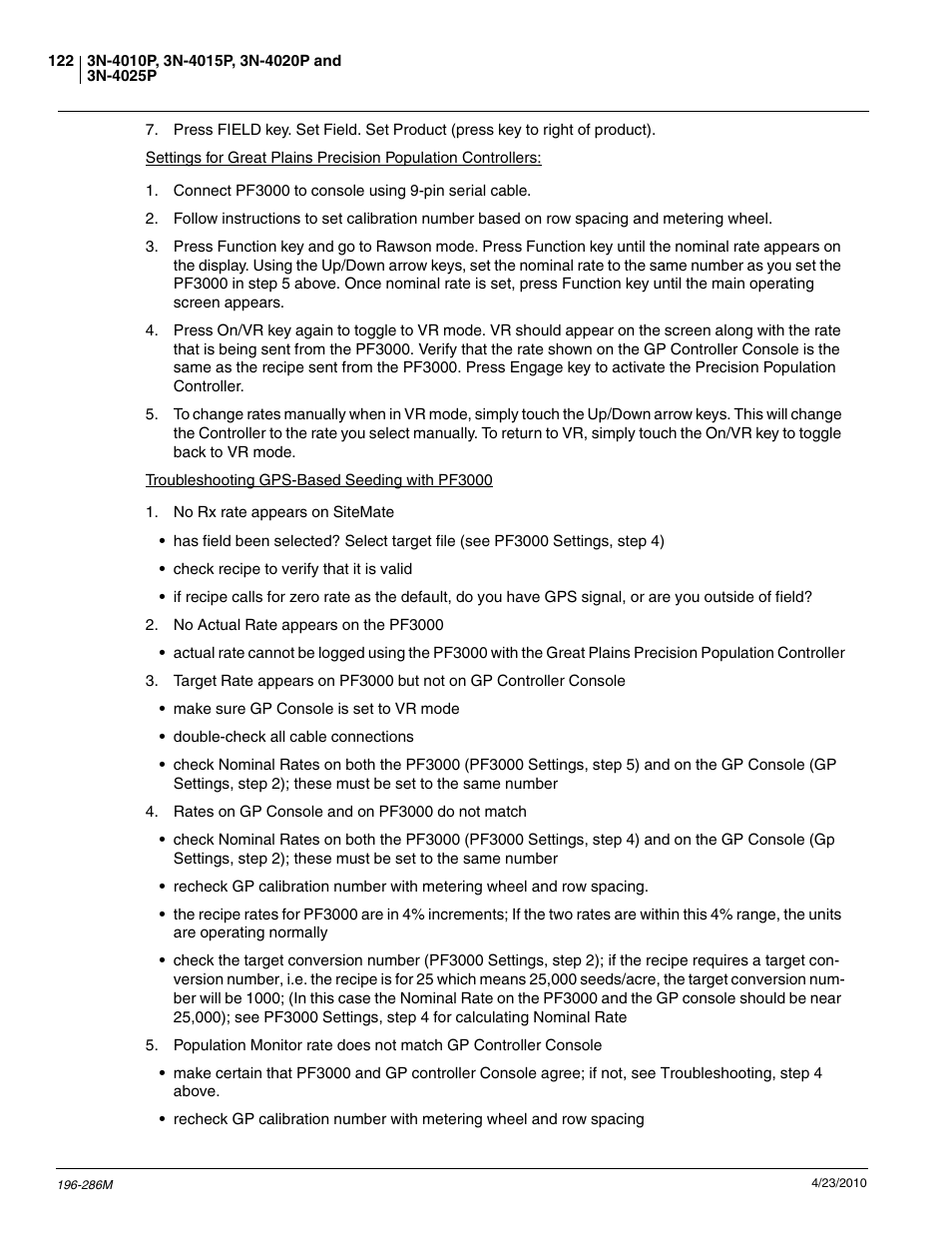 Great Plains 3N-4025P Operator Manual User Manual | Page 124 / 134