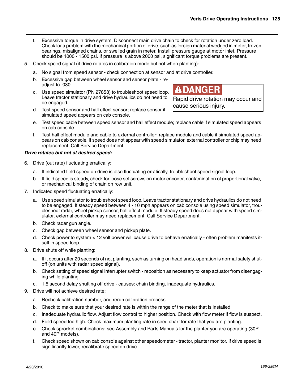 Great Plains 3N-4025P Operator Manual User Manual | Page 127 / 134