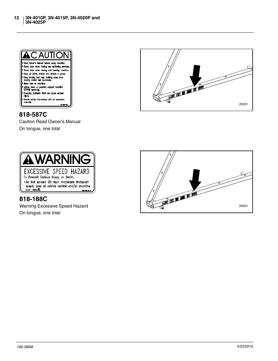 587c, 188c | Great Plains 3N-4025P Operator Manual User Manual | Page 14 / 134