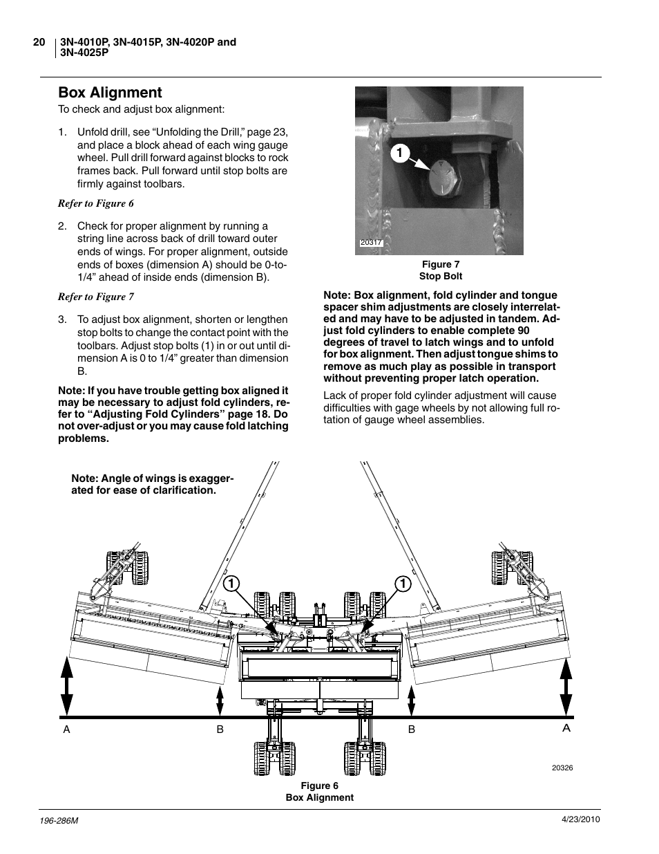 Box alignment | Great Plains 3N-4025P Operator Manual User Manual | Page 22 / 134