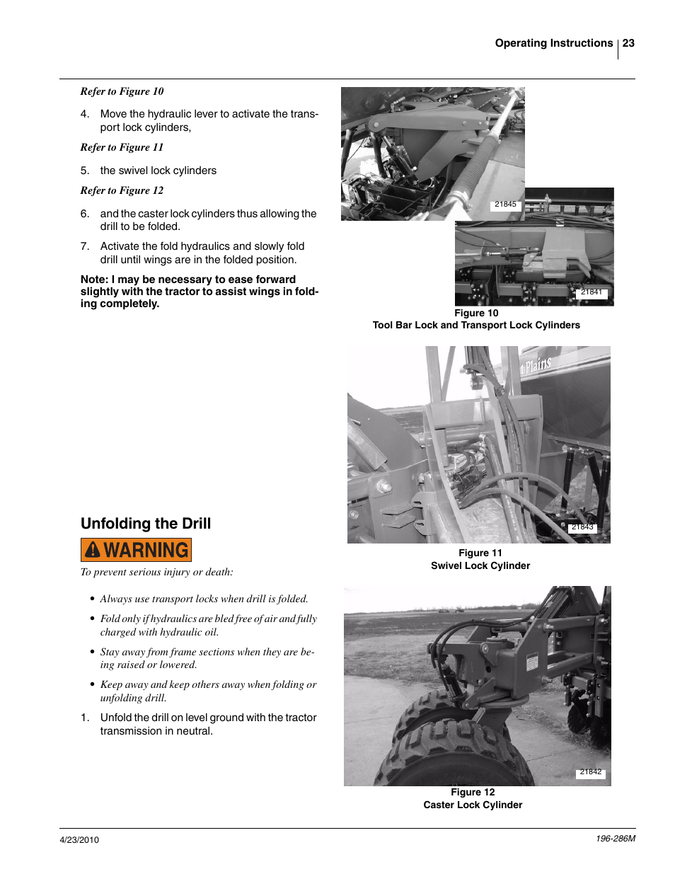 Unfolding the drill | Great Plains 3N-4025P Operator Manual User Manual | Page 25 / 134