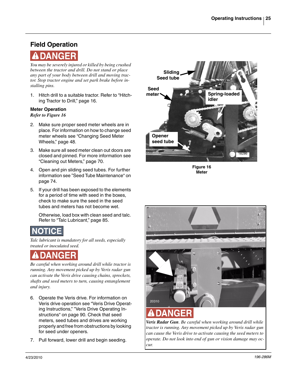 Field operation | Great Plains 3N-4025P Operator Manual User Manual | Page 27 / 134
