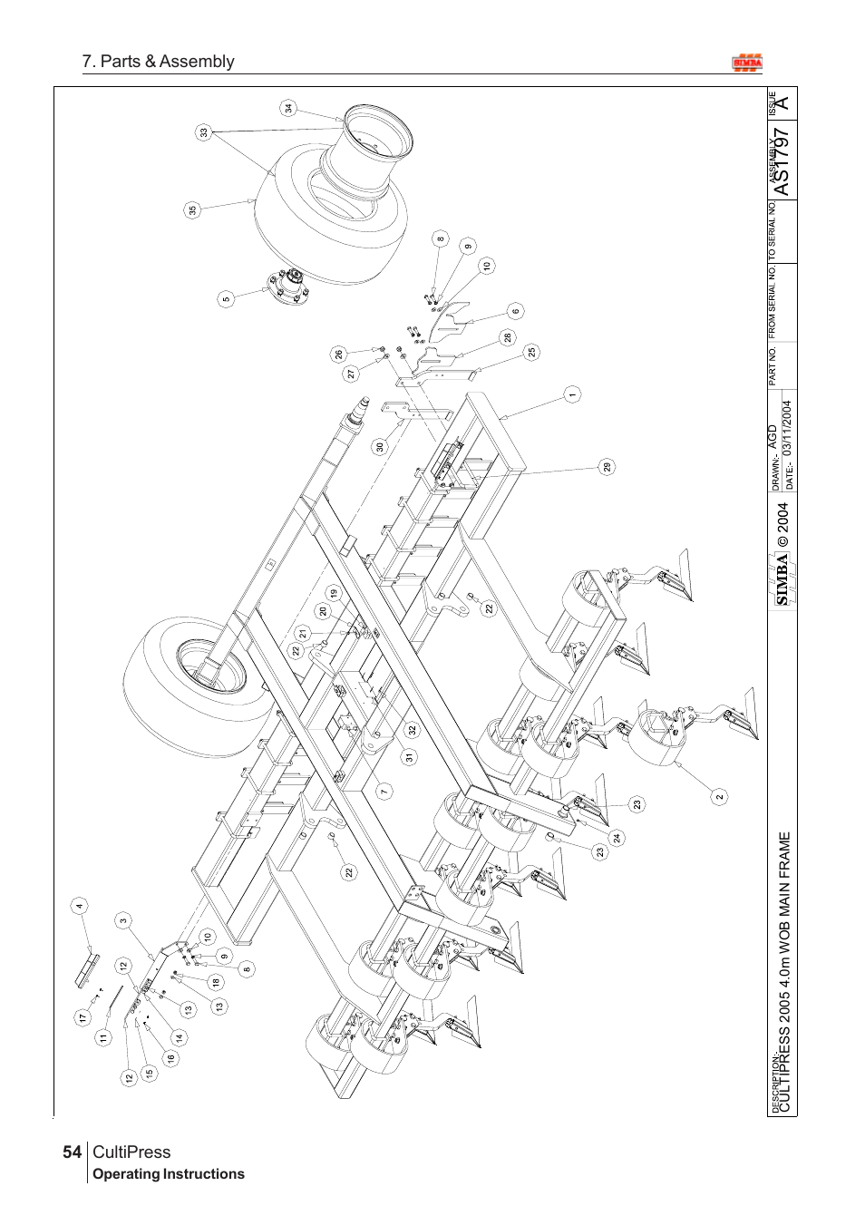 As 17 97 | Great Plains Simba Culti Press 2009 Parts Manual User Manual | Page 18 / 102