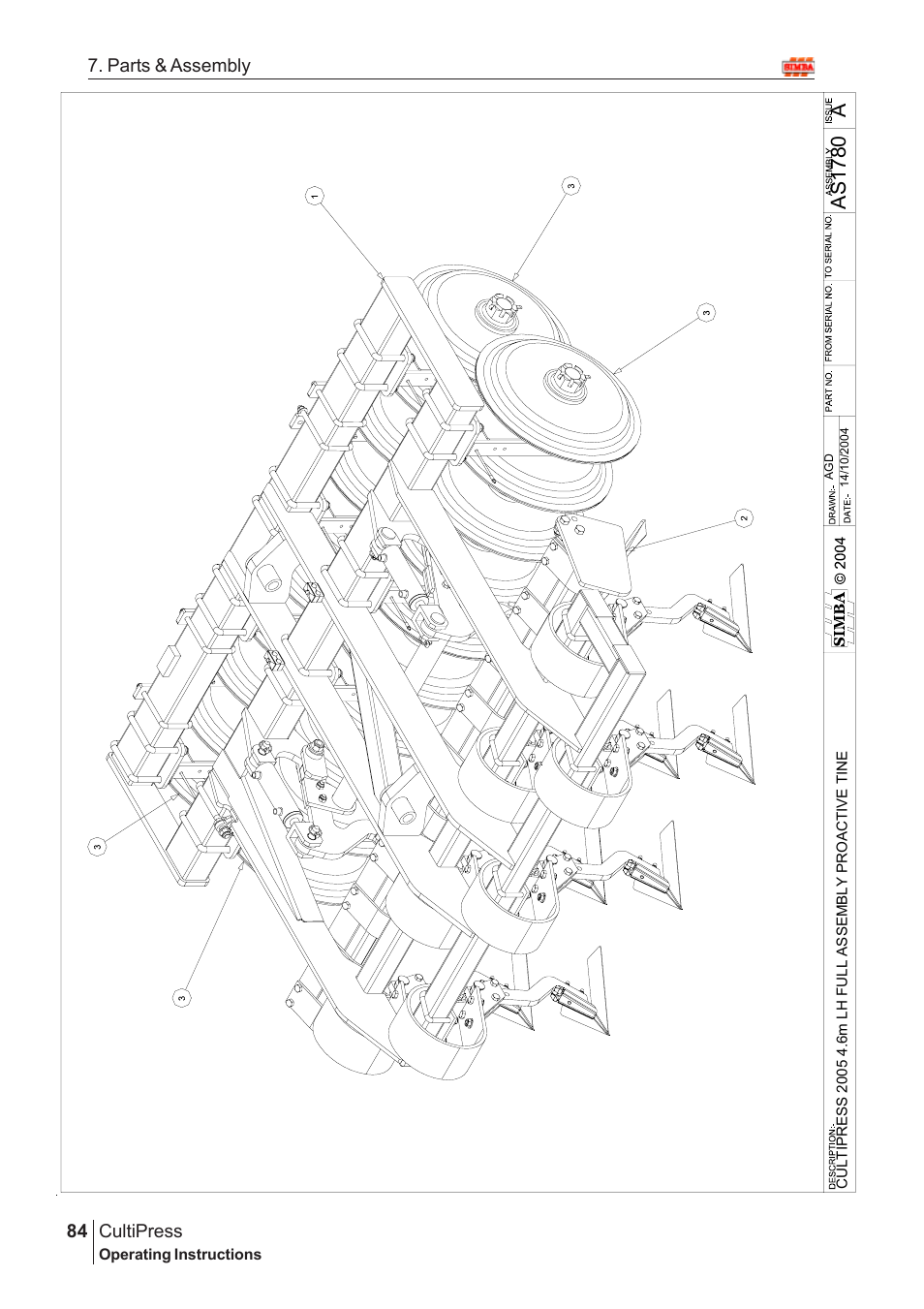 As 17 80 | Great Plains Simba Culti Press 2009 Parts Manual User Manual | Page 48 / 102