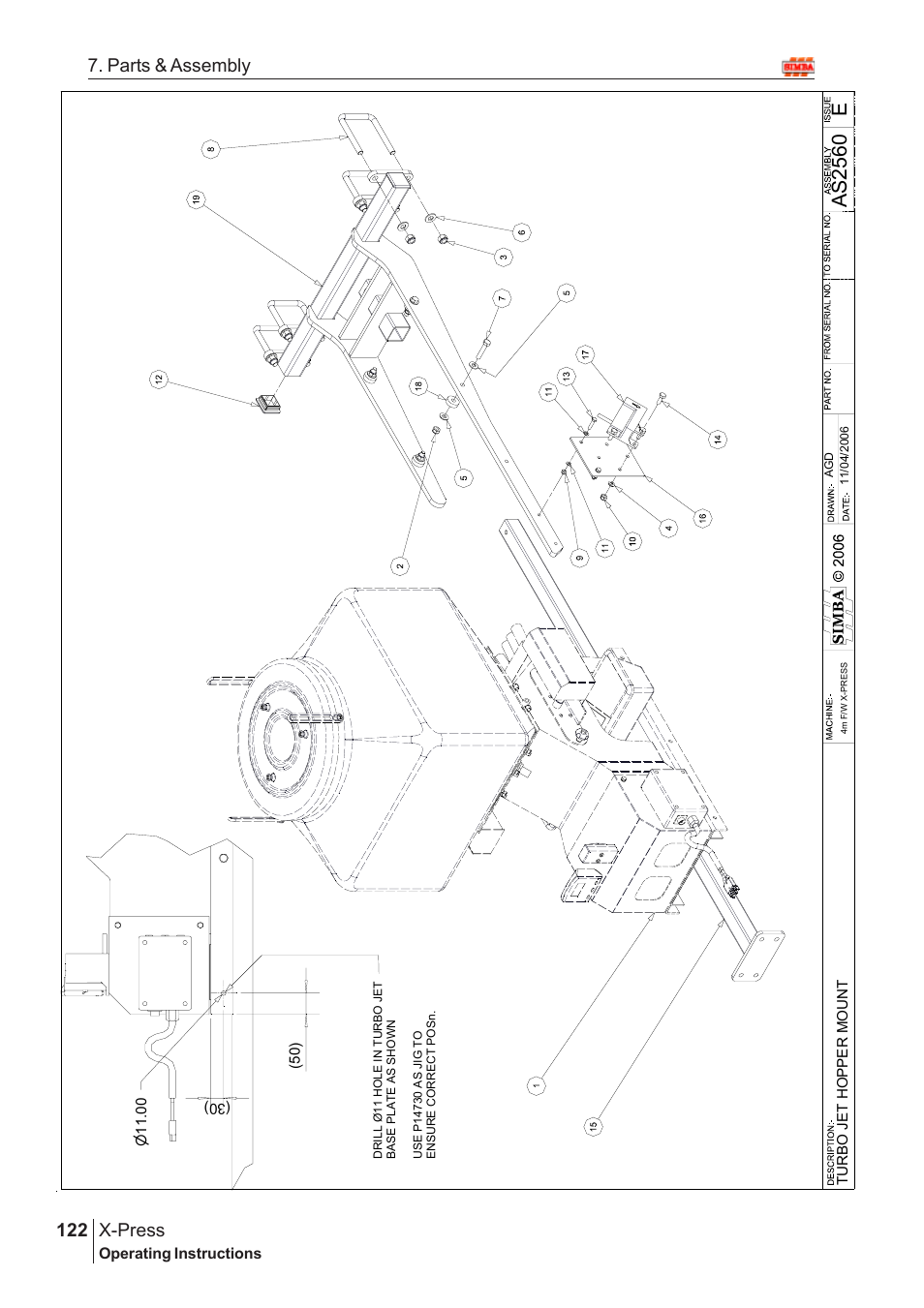 Eas2 56 0, X-press, 122 7. parts & assembly | Great Plains X-PresS 2009 Assembly Instructions User Manual | Page 88 / 102