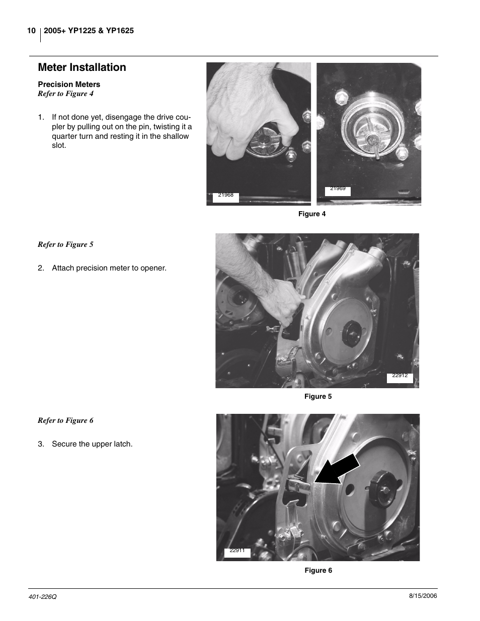 Meter installation | Great Plains YP1625 Predelivery Manual User Manual | Page 12 / 22