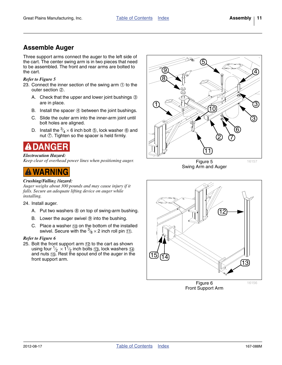 Assemble auger | Great Plains ADC2220 Assembly Instructions User Manual | Page 13 / 22