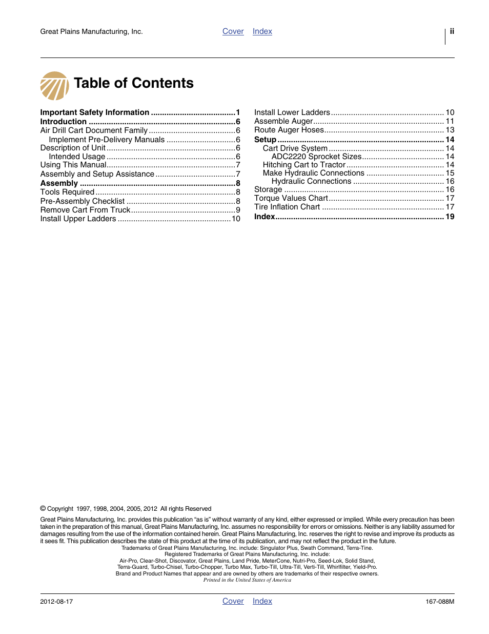 Great Plains ADC2220 Assembly Instructions User Manual | Page 2 / 22