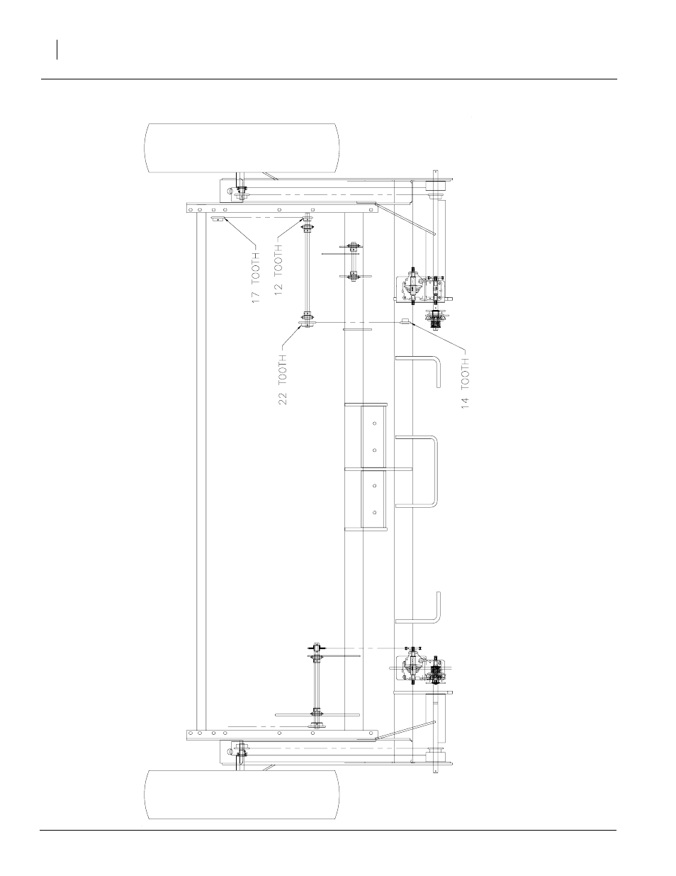 Seed box agitator sprocket configuration | Great Plains 1006 Assembly Instructions User Manual | Page 18 / 40