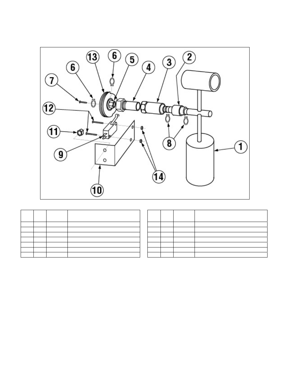 Trip switch assembly – old style | Black Box CMA DISHMACHINE User Manual | Page 13 / 20