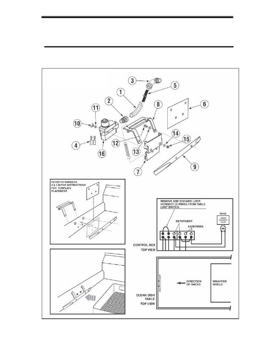 Table limit switch instructions (p/n 13469.20) | Black Box CMA DISHMACHINE User Manual | Page 16 / 20