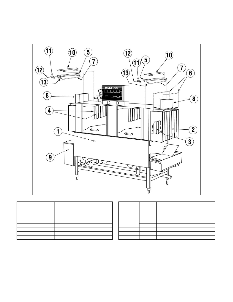 Curtain and optional vent system | Black Box CMA DISHMACHINE User Manual | Page 6 / 20