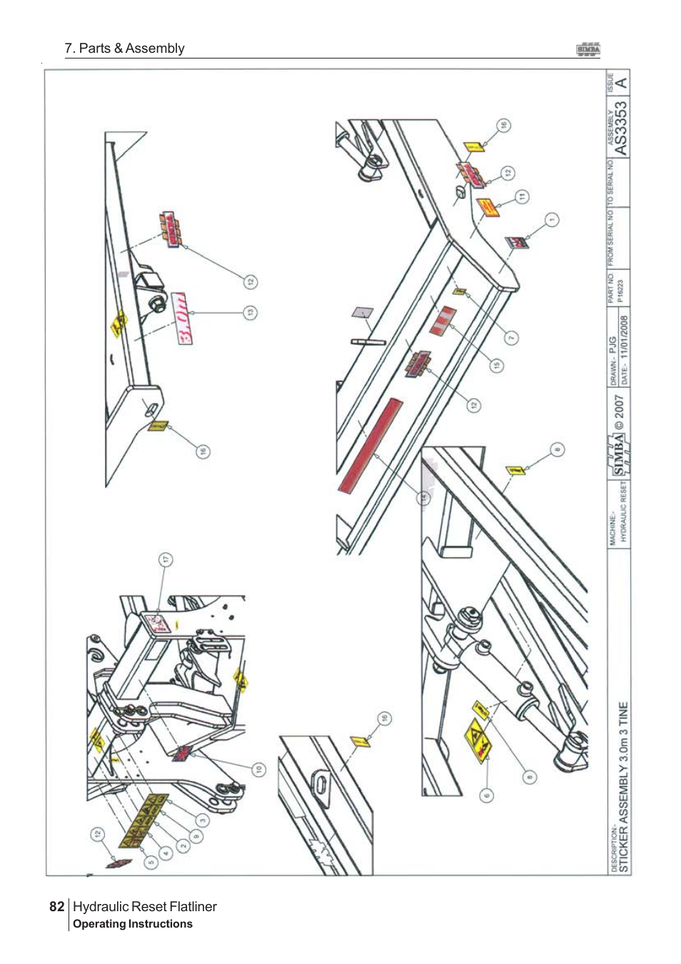 Great Plains Hydraulic Reset Flatliner 2009 Assembly Instructions User Manual | Page 52 / 60