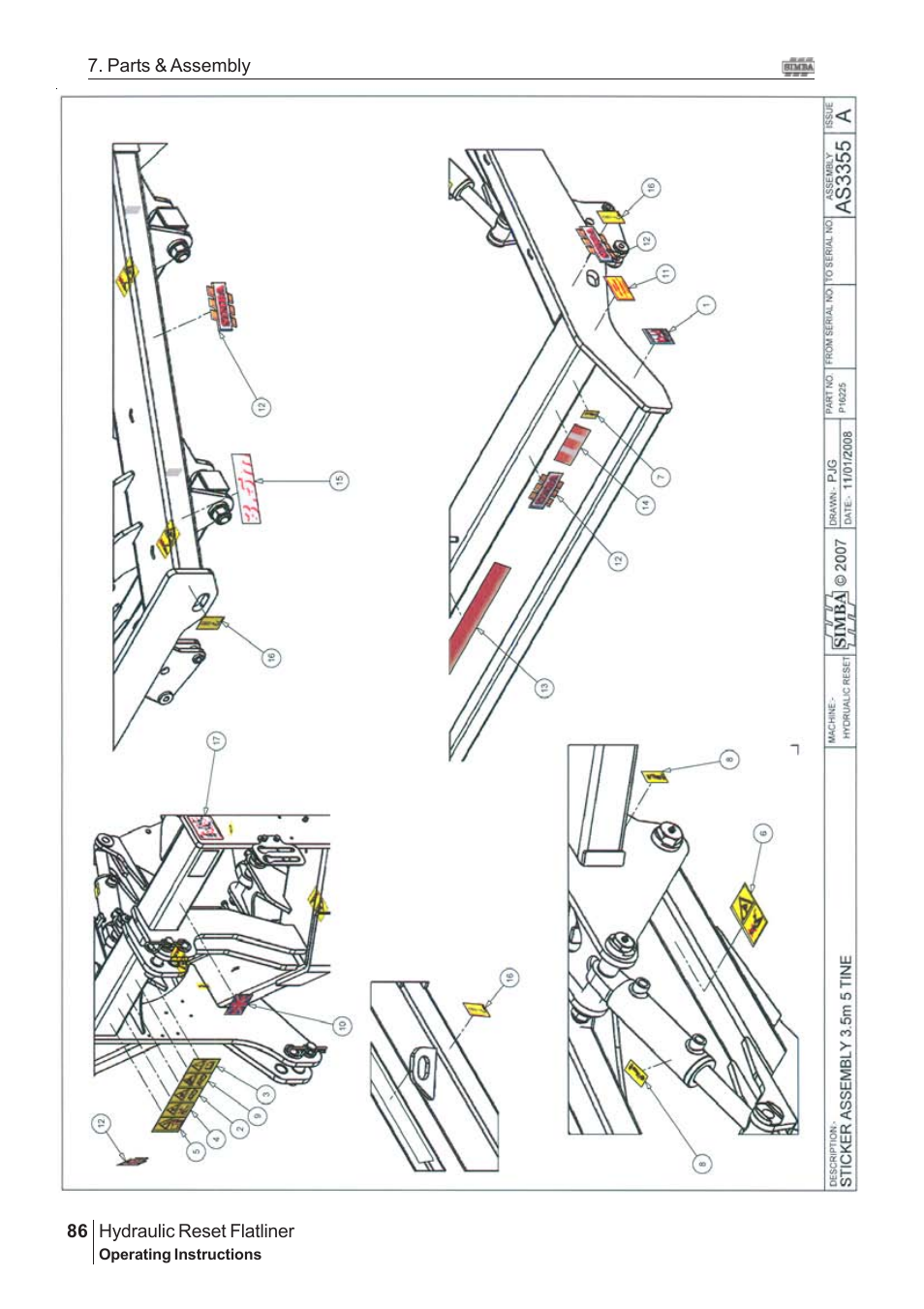 Great Plains Hydraulic Reset Flatliner 2009 Assembly Instructions User Manual | Page 56 / 60