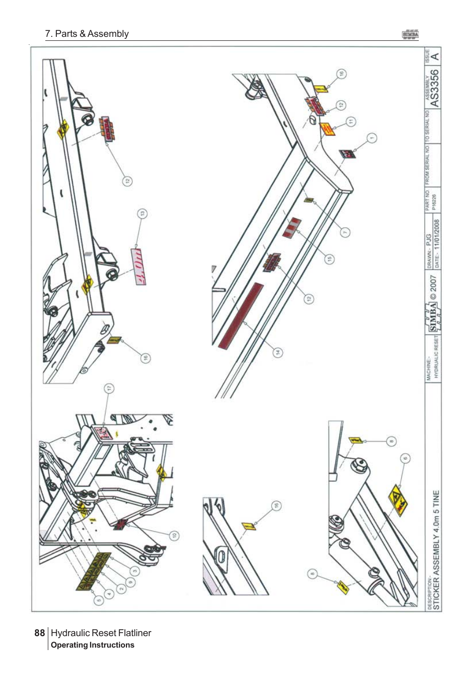 Great Plains Hydraulic Reset Flatliner 2009 Assembly Instructions User Manual | Page 58 / 60