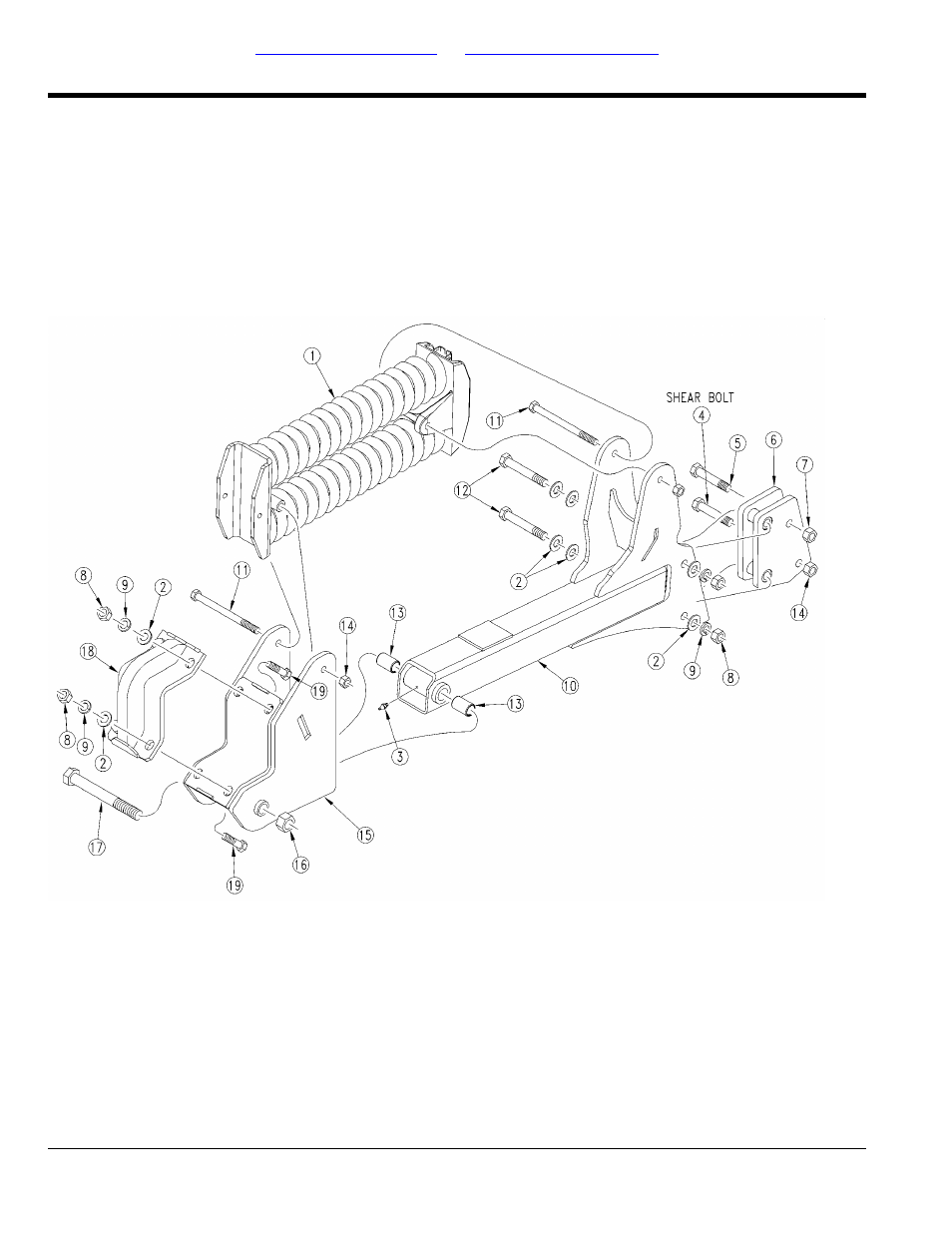 Auto reset shank mount assembly (s/n 1741yy-) | Great Plains SS0300 Parts Manual User Manual | Page 18 / 42