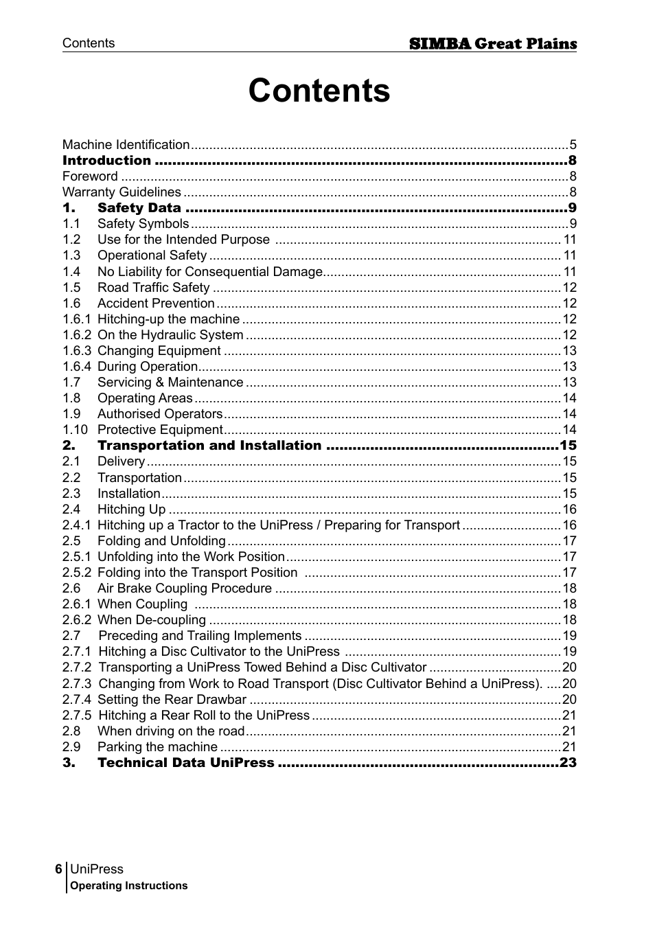 Great Plains P17921E Operator Manual User Manual | Page 6 / 210