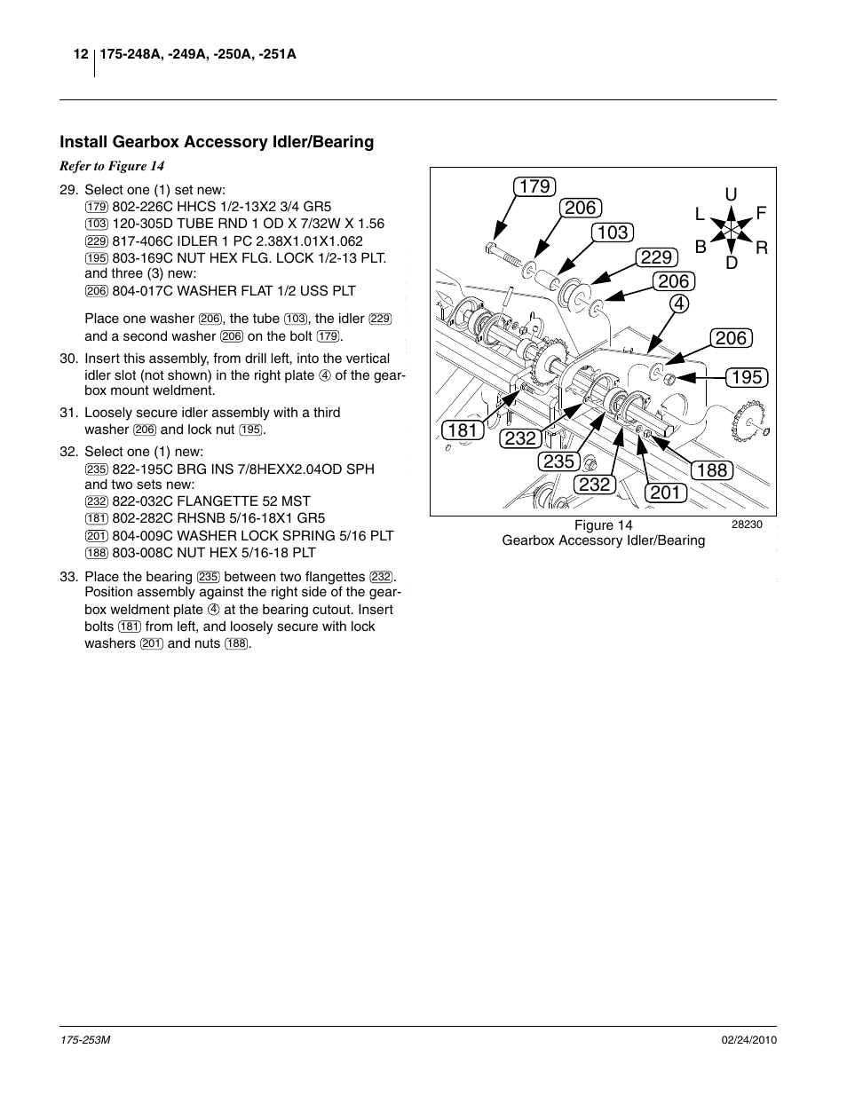 Install gearbox accessory idler/bearing | Great Plains 800EW  Operator Manual User Manual | Page 14 / 46