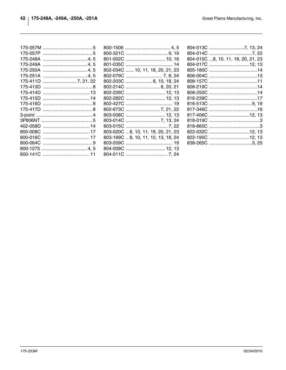 Great Plains 800EW  Operator Manual User Manual | Page 44 / 46