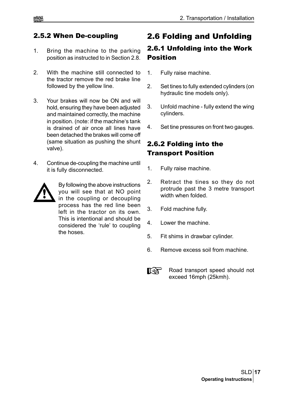 6 folding and unfolding | Great Plains P18432A Operator Manual User Manual | Page 17 / 130