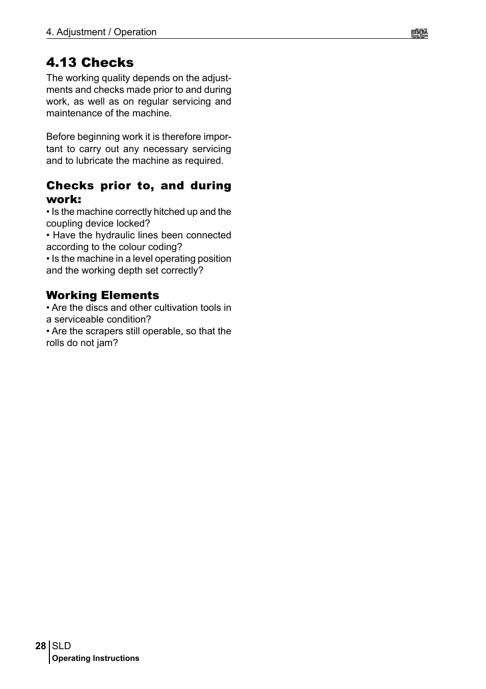 13 checks | Great Plains P18432A Operator Manual User Manual | Page 28 / 130