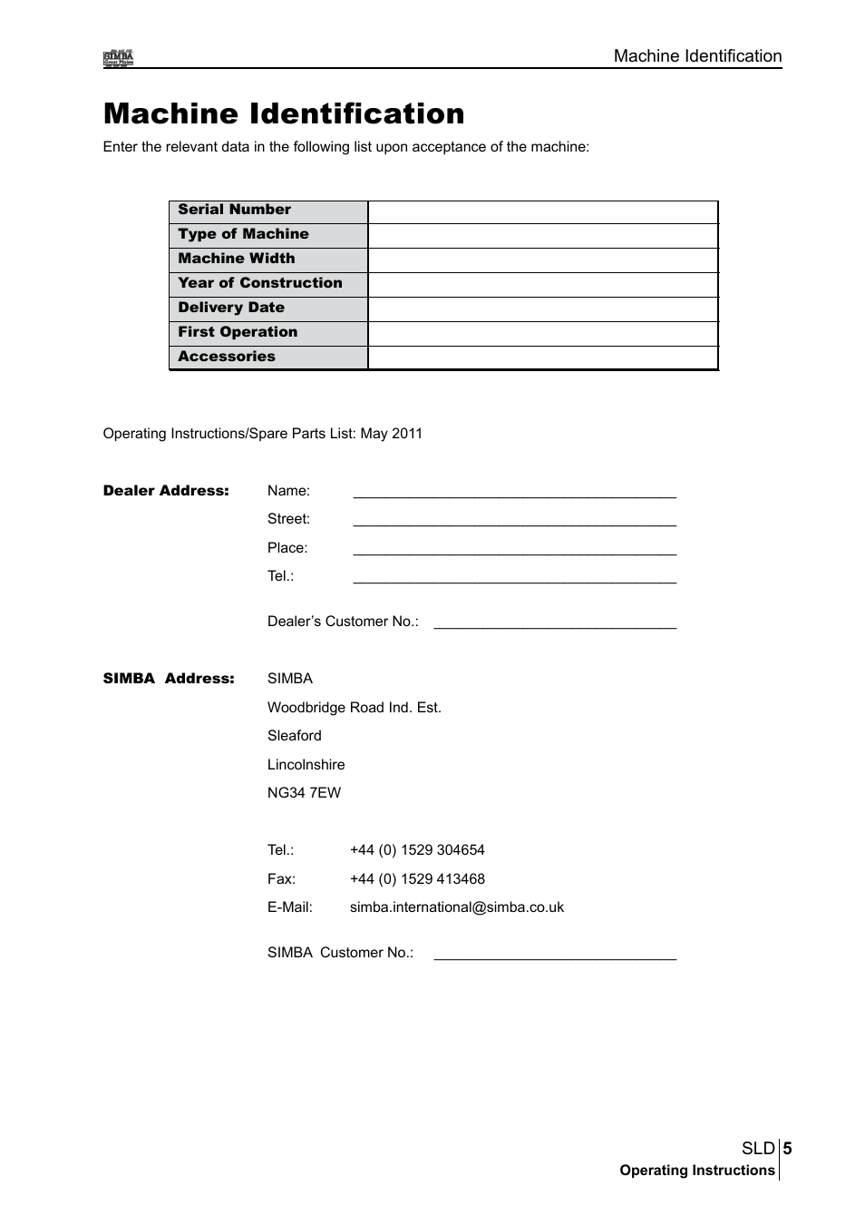 Machine identification | Great Plains P18432A Operator Manual User Manual | Page 5 / 130