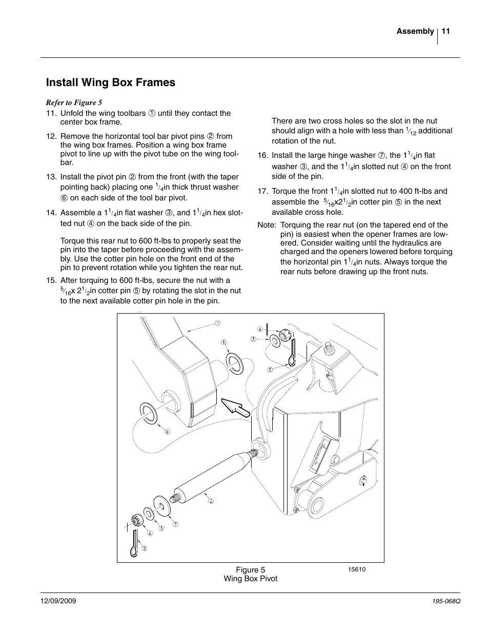 Install wing box frames | Great Plains 3S-3000HDF Predelivery Manual User Manual | Page 13 / 48