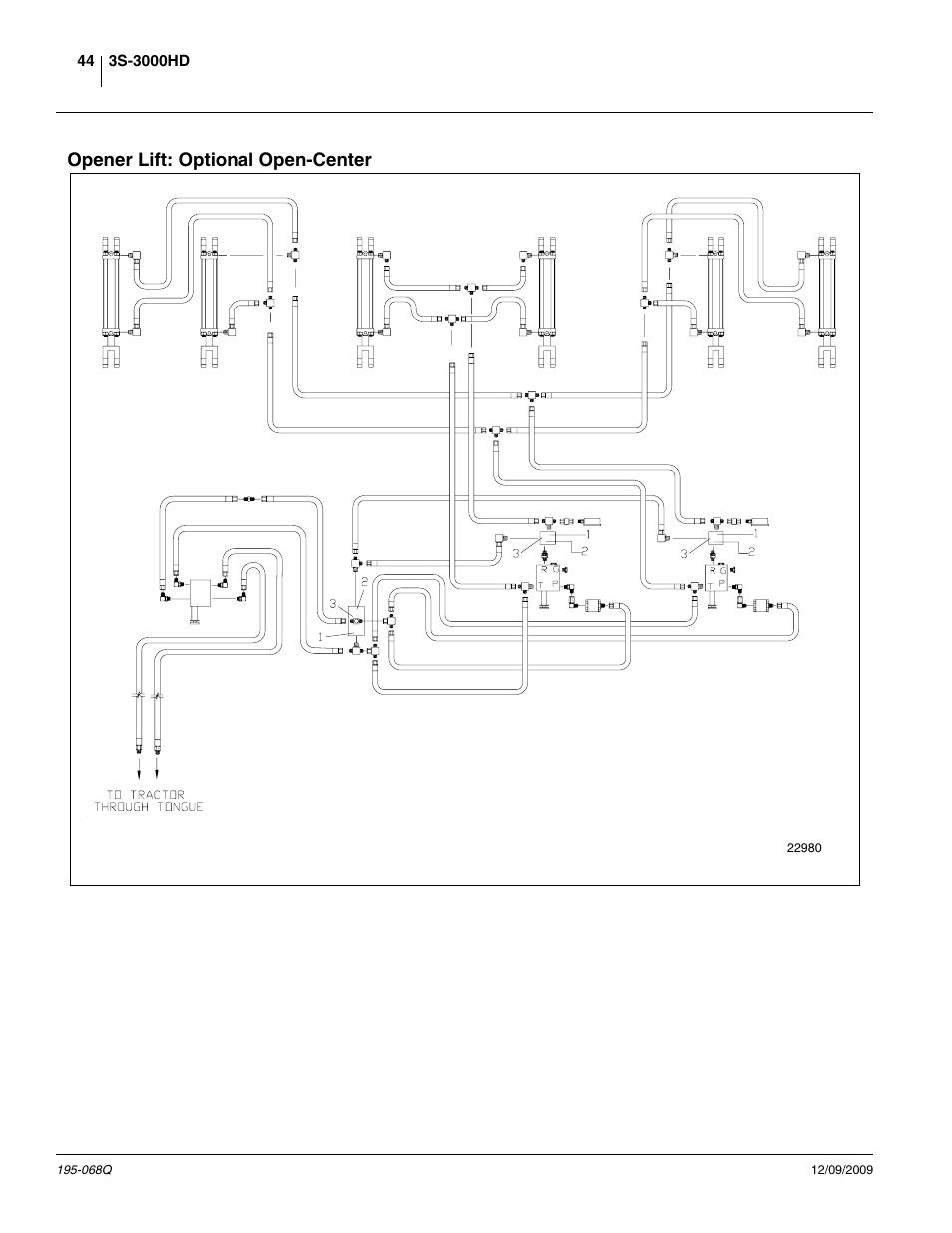 Opener lift: optional open-center | Great Plains 3S-3000HDF Predelivery Manual User Manual | Page 46 / 48