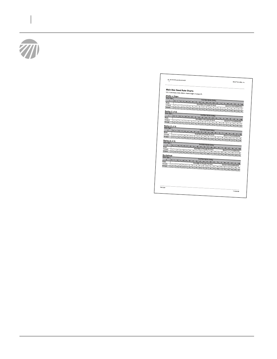 Setting main box seed rate | Great Plains 3S-4010HDF Material Rate User Manual | Page 4 / 36